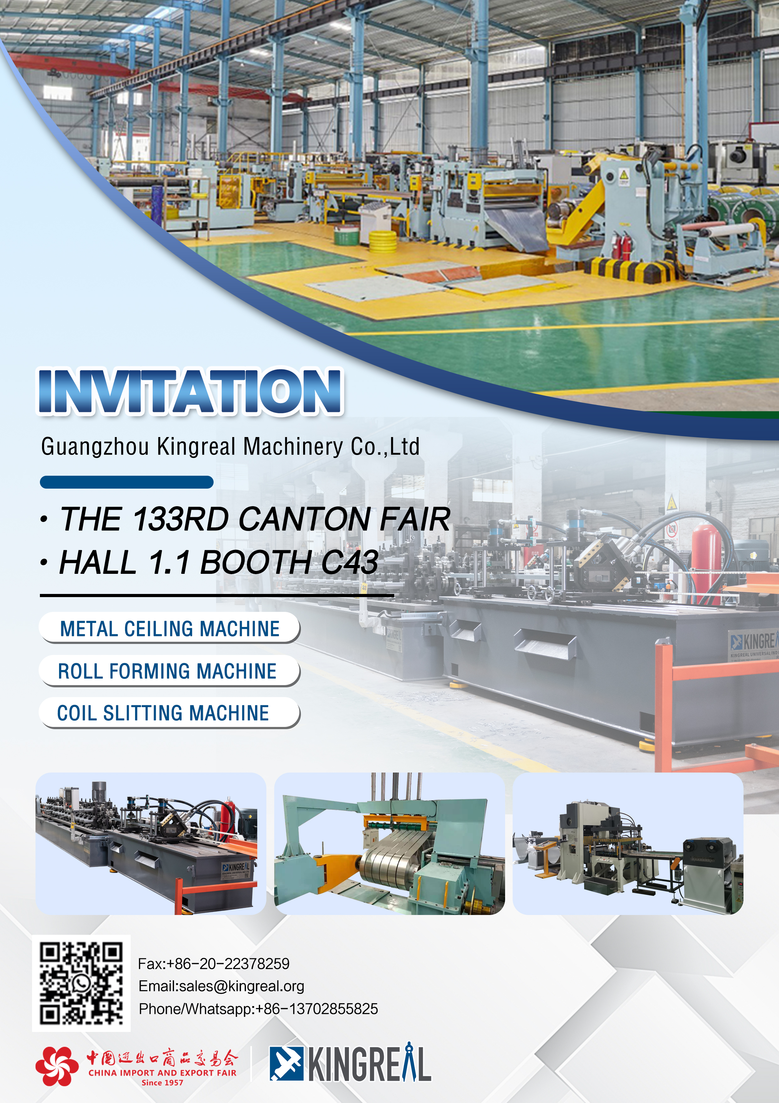 Welkom bij KINGREAL Canton Fair Machinery-tentoonstelling