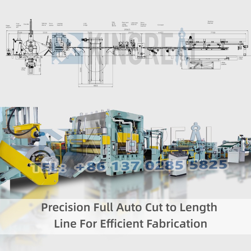 Precisie, volledig automatisch op lengte gesneden lijn voor efficiënte fabricage