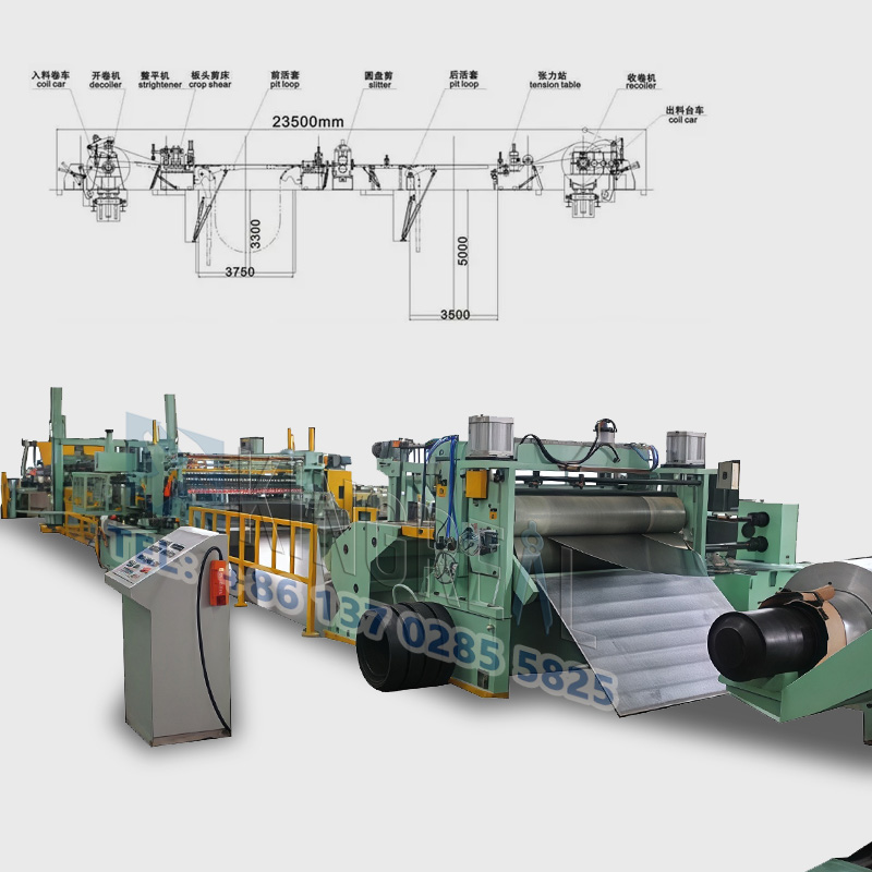 Hoge snelheid stalen spoel snijmachine