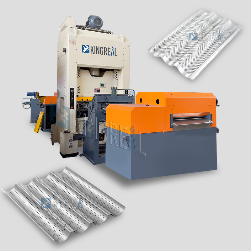 Metalen stokbroodbakje geperforeerde ponsmachine