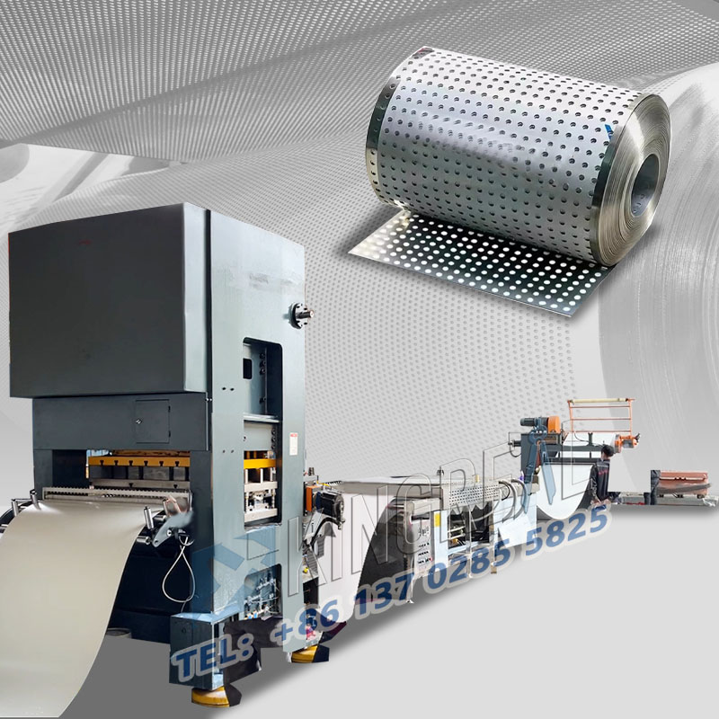 Perforatie- en terugspoelmachine voor bladrollen